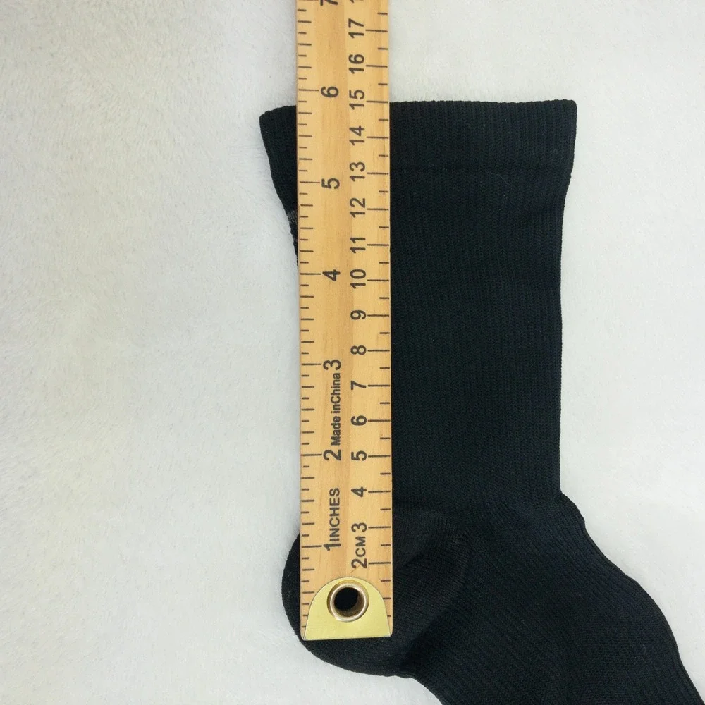 Apolla The Performance Crew Socks Mens XL 11.5-13 Black Non Traction Compression
